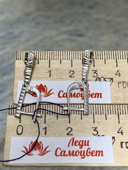 *Серьги Султанит иск арт. 02-2097/00СТ-00-229 вес 3,76 г - фото 146396