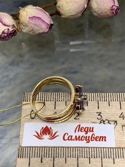 *Кольцо Незабудка р.18 Танзанит цв Лимонное арт. 01.00599-986 (вес 5,64 г) - фото 146460 *Кольцо Незабудка р.18 Танзанит цв Лимонное арт. 01.00599-986 (вес 5,64 г) - фото 146460