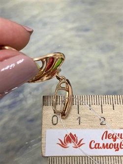 *Подвеска Янтарь цв Красное арт 813455-017 Вес 7,34 - фото 147350