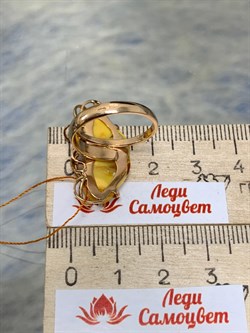 *Кольцо р.17 Янтарь цв Красное арт. 13030102521-391, (Вес 4,23г) - фото 147354 *Кольцо р.17 Янтарь цв Красное арт. 13030102521-391, (Вес 4,23г) - фото 147354