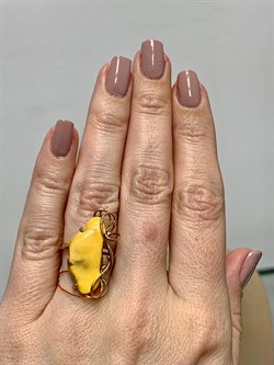 *Кольцо р.17 Янтарь цв Красное арт. 13030102521-391, (Вес 4,23г) - фото 147357 *Кольцо р.17 Янтарь цв Красное арт. 13030102521-391, (Вес 4,23г) - фото 147357