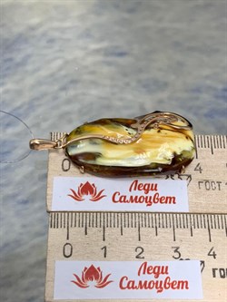 *Подвеска Янтарь цв Красное арт 813000-531 Вес 7,47 - фото 147365 *Подвеска Янтарь цв Красное арт 813000-531 Вес 7,47 - фото 147365