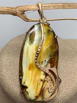 *Подвеска Янтарь цв Красное арт 813000-531 Вес 7,47 - фото 147368 *Подвеска Янтарь цв Красное арт 813000-531 Вес 7,47 - фото 147368