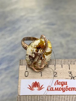 *Кольцо р.17,75 Янтарь цв Красное арт 810000-431 Вес 7 гр - фото 147372 *Кольцо р.17,75 Янтарь цв Красное арт 810000-431 Вес 7 гр - фото 147372