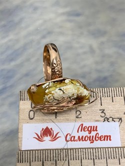 *Кольцо р.17,75 Янтарь цв Красное арт 810000-431 Вес 7 гр - фото 147373 *Кольцо р.17,75 Янтарь цв Красное арт 810000-431 Вес 7 гр - фото 147373