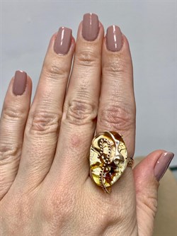 *Кольцо р.17,75 Янтарь цв Красное арт 810000-431 Вес 7 гр - фото 147375 *Кольцо р.17,75 Янтарь цв Красное арт 810000-431 Вес 7 гр - фото 147375