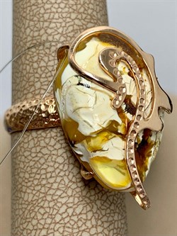 *Кольцо р.17,75 Янтарь цв Красное арт 810000-431 Вес 7 гр - фото 147379 *Кольцо р.17,75 Янтарь цв Красное арт 810000-431 Вес 7 гр - фото 147379