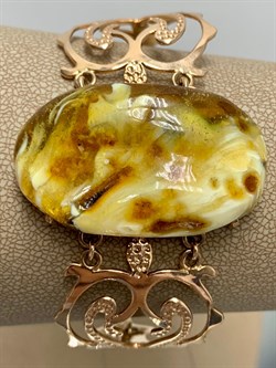 *Браслет р.18 Янтарь цв Красное арт 814000-519 Вес 17,83 - фото 147387 *Браслет р.18 Янтарь цв Красное арт 814000-519 Вес 17,83 - фото 147387