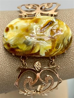 *Браслет р.18 Янтарь цв Красное арт 814000-519 Вес 17,83 - фото 147390 *Браслет р.18 Янтарь цв Красное арт 814000-519 Вес 17,83 - фото 147390