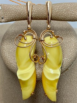 *Серьги Янтарь цв Красное арт. 13020111517-628, (Вес 8,88г) - фото 147449 *Серьги Янтарь цв Красное арт. 13020111517-628, (Вес 8,88г) - фото 147449