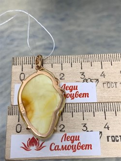 *Подвеска Янтарь цв Красное арт 813000-465 Вес 4,27 - фото 147500