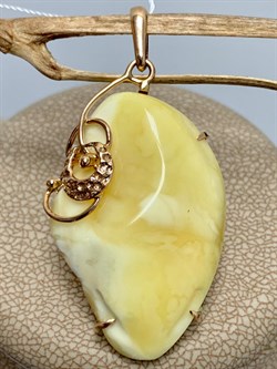 *Подвеска Янтарь цв Красное арт 813000-465 Вес 4,27 - фото 147504