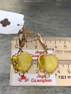 *Серьги Янтарь цв Красное арт. 13020111519-299, (Вес 6,83г) - фото 147517 *Серьги Янтарь цв Красное арт. 13020111519-299, (Вес 6,83г) - фото 147517