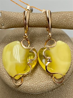 *Серьги Янтарь цв Красное арт. 13020111519-299, (Вес 6,83г) - фото 147521 *Серьги Янтарь цв Красное арт. 13020111519-299, (Вес 6,83г) - фото 147521