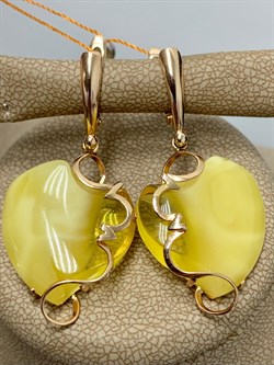 *Серьги Янтарь цв Красное арт. 13020111519-299, (Вес 6,83г) - фото 147522 *Серьги Янтарь цв Красное арт. 13020111519-299, (Вес 6,83г) - фото 147522