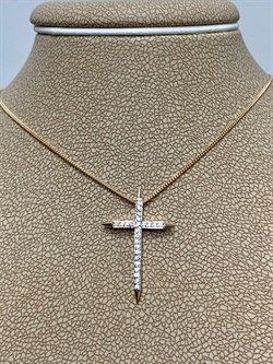 *Колье р.45 Белый Бр цв Красное арт 6-362-073 вес 2,6 г - фото 150033