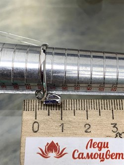 *Кольцо р.18,5 Танзанит цв Белое арт 1-206468-00-31-881 вес 2,05 г - фото 150044