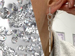 *Серьги Белый Фианит арт. 02-2631/00КЦ-00-868 вес 5,59 г - фото 150452 *Серьги Белый Фианит арт. 02-2631/00КЦ-00-868 вес 5,59 г - фото 150452