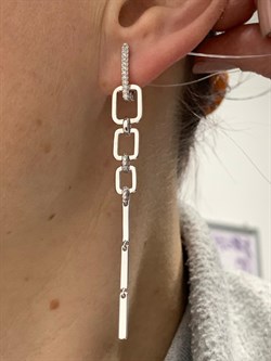 *Серьги Белый Фианит арт. 02-2631/00КЦ-00-868 вес 5,59 г - фото 150460 *Серьги Белый Фианит арт. 02-2631/00КЦ-00-868 вес 5,59 г - фото 150460