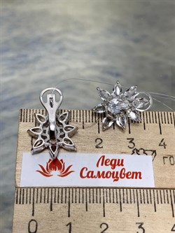 *Серьги Горный Хрусталь арт. 02-2409/00ГХ-00-921 вес 5,28 г - фото 150924 *Серьги Горный Хрусталь арт. 02-2409/00ГХ-00-921 вес 5,28 г - фото 150924