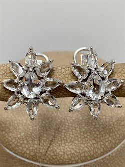 *Серьги Горный Хрусталь арт. 02-2409/00ГХ-00-921 вес 5,28 г - фото 150928 *Серьги Горный Хрусталь арт. 02-2409/00ГХ-00-921 вес 5,28 г - фото 150928