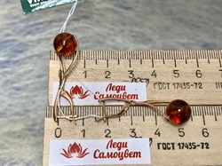 *Серьги Лунария Янтарь цв Красное арт. 02-3812-00-271-1110-46-386 вес 3,36 г - фото 151021 *Серьги Лунария Янтарь цв Красное арт. 02-3812-00-271-1110-46-386 вес 3,36 г - фото 151021