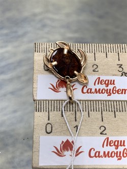 *Подвеска Янтарная Черепашка Коньячный Янтарь цв Красное арт. 03-3002-00-271-1110-46-700 вес 1,91 г - фото 151061 *Подвеска Янтарная Черепашка Коньячный Янтарь цв Красное арт. 03-3002-00-271-1110-46-700 вес 1,91 г - фото 151061