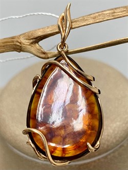 *Подвеска Капля Янтарь цв Красное арт. 03-2470-00-271-1110-46-291 вес 2,65 г - фото 151332 *Подвеска Капля Янтарь цв Красное арт. 03-2470-00-271-1110-46-291 вес 2,65 г - фото 151332