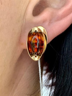 *Серьги Кофе Янтарь цв Красное арт. 02-4330-00-271-1110-46-545 вес 4,46 г - фото 151373 *Серьги Кофе Янтарь цв Красное арт. 02-4330-00-271-1110-46-545 вес 4,46 г - фото 151373