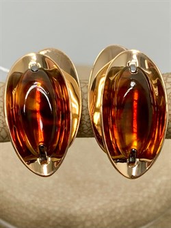 *Серьги Кофе Янтарь цв Красное арт. 02-4330-00-271-1110-46-545 вес 4,46 г - фото 151376 *Серьги Кофе Янтарь цв Красное арт. 02-4330-00-271-1110-46-545 вес 4,46 г - фото 151376