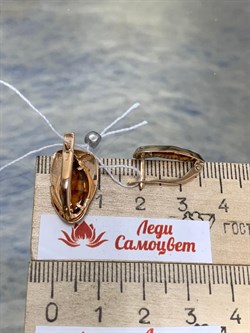*Серьги Кофе Янтарь цв Красное арт. 02-3949-01-271-1110-46-778 вес 3,1 г - фото 151430 *Серьги Кофе Янтарь цв Красное арт. 02-3949-01-271-1110-46-778 вес 3,1 г - фото 151430