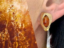 *Серьги Кофе Янтарь цв Красное арт. 02-3949-01-271-1110-46-778 вес 3,1 г - фото 151474 *Серьги Кофе Янтарь цв Красное арт. 02-3949-01-271-1110-46-778 вес 3,1 г - фото 151474