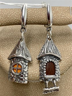 *Серьги Сказочный домик арт. 1653С-309 вес 8,8 г - фото 152023 *Серьги Сказочный домик арт. 1653С-309 вес 8,8 г - фото 152023