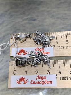 *Серьги Сластёна арт. 1727С-942 вес 9,4 г - фото 152290 *Серьги Сластёна арт. 1727С-942 вес 9,4 г - фото 152290