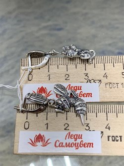 *Серьги Сластёна арт. 1727С-942 вес 9,4 г - фото 152291 *Серьги Сластёна арт. 1727С-942 вес 9,4 г - фото 152291