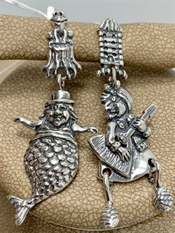 *Серьги Лесная тусовка арт. 1729С-401 вес 10,2 г - фото 152300 *Серьги Лесная тусовка арт. 1729С-401 вес 10,2 г - фото 152300