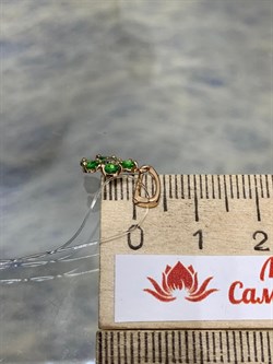 *Подвеска Цаворит цв Красное арт. 33832-132-575 вес 0,59 г - фото 152789