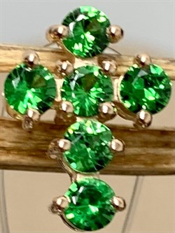 *Подвеска Цаворит цв Красное арт. 34212-132-702 вес 1,32 г - фото 152812