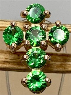 *Подвеска Цаворит цв Красное арт. 34212-132-702 вес 1,32 г - фото 152814