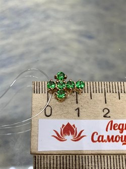 *Подвеска Цаворит цв Красное арт. 34212-132-702 вес 1,32 г - фото 152819