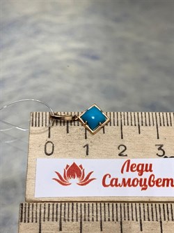 *Подвеска Бирюза Аризона цв Красное арт. 34694-112-462 (вес 0,78 г) - фото 152974