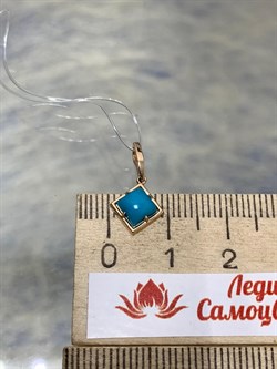 *Подвеска Бирюза Аризона цв Красное арт. 34694-112-462 (вес 0,78 г) - фото 152975