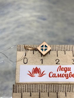 *Подвеска Бирюза Аризона цв Красное арт. 34694-112-462 (вес 0,78 г) - фото 152976