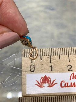 *Подвеска Бирюза Аризона цв Красное арт. 34694-112-462 (вес 0,78 г) - фото 152977