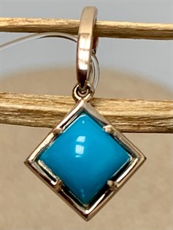 *Подвеска Бирюза Аризона цв Красное арт. 34694-112-462 (вес 0,78 г) - фото 152978