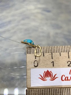 *Подвеска Бирюза Аризона цв Лимонное арт. 34694-312-454 (вес 0,78 г) - фото 152984