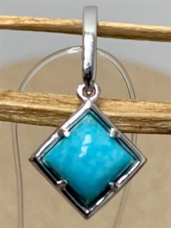 *Подвеска Бирюза Аризона цв Белое арт. 34694-212-407 (вес 0,78 г) - фото 152992