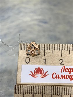 *Подвеска Бирюза Аризона цв Красное арт. 34563-112-372 (вес 0,66 г) - фото 153011