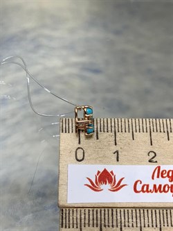 *Подвеска Бирюза Аризона цв Красное арт. 34563-112-372 (вес 0,66 г) - фото 153012