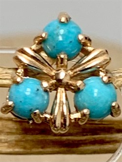 *Подвеска Бирюза Аризона цв Красное арт. 34563-112-372 (вес 0,66 г) - фото 153013